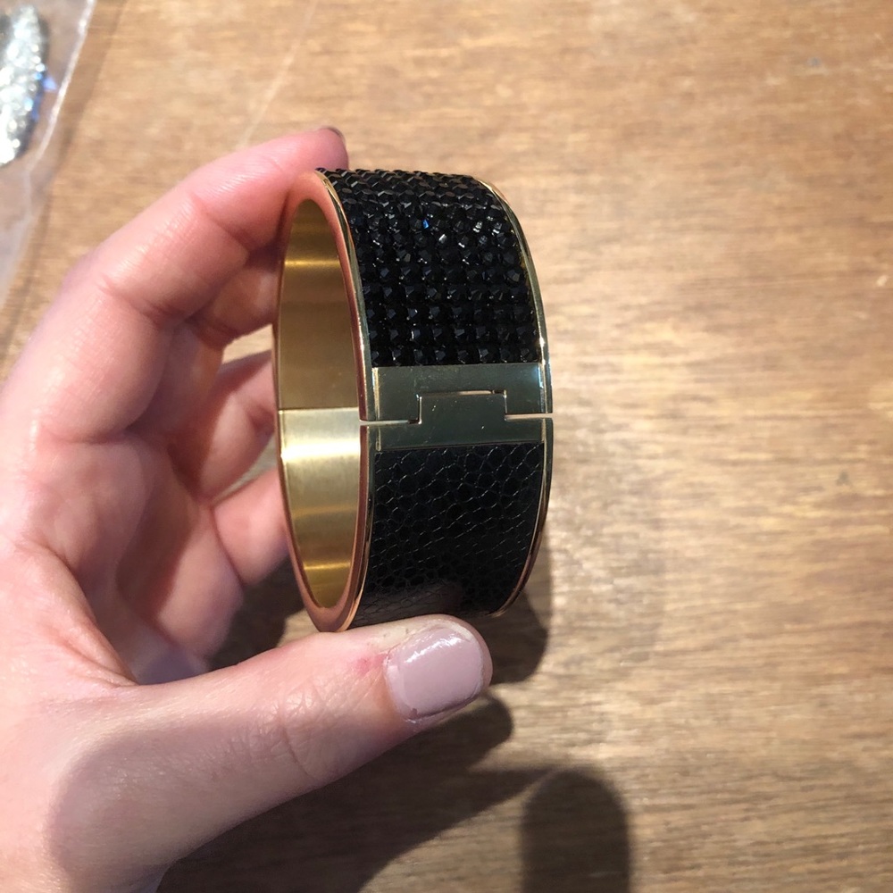 Swarovski Black Cuff